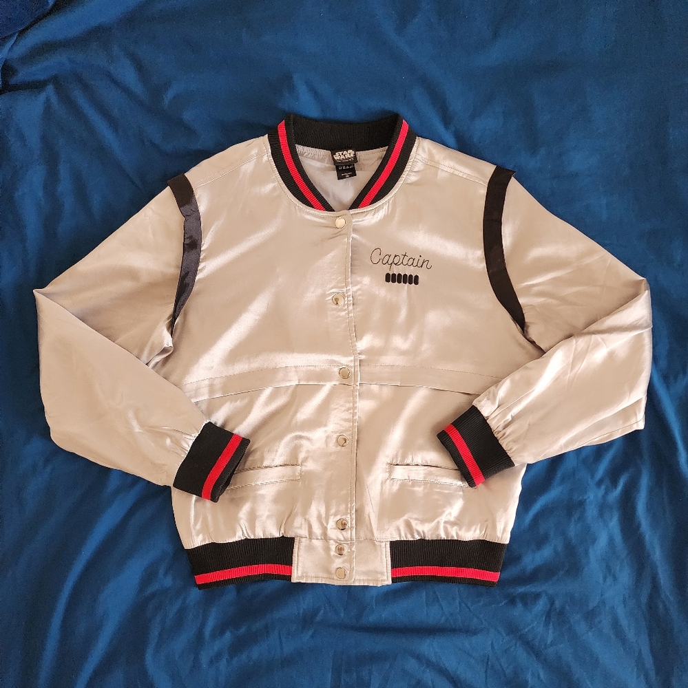 Her Universe Star Wars Captain Phasma Satin Bomber Jacket Large